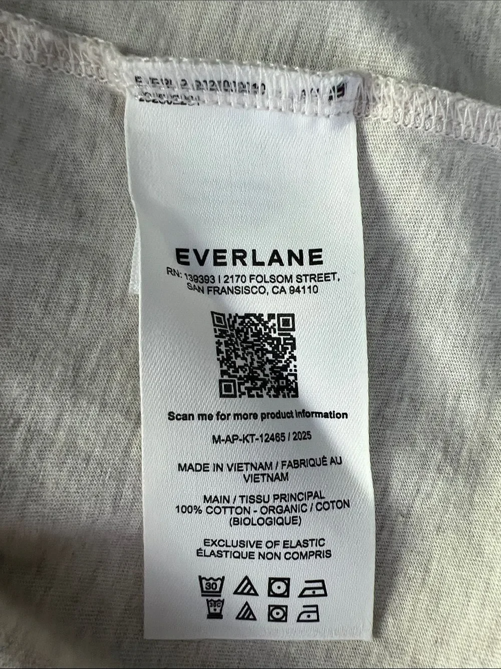 New Everlane THE ESSENTIAL ORGANIC CREW in HEATHERED OAT Size M - Picture 7 of 11